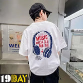 Ethereal Essence Luxe White Oversized Tees for Kids